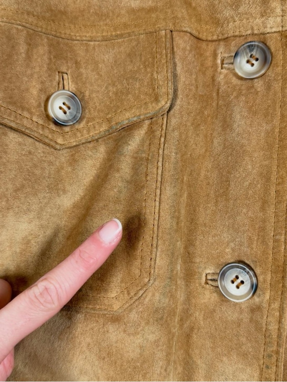 Vintage Suede Leather Belted Jacket Women’s Small Western Utility Safari Trench - Picture 7 of 11